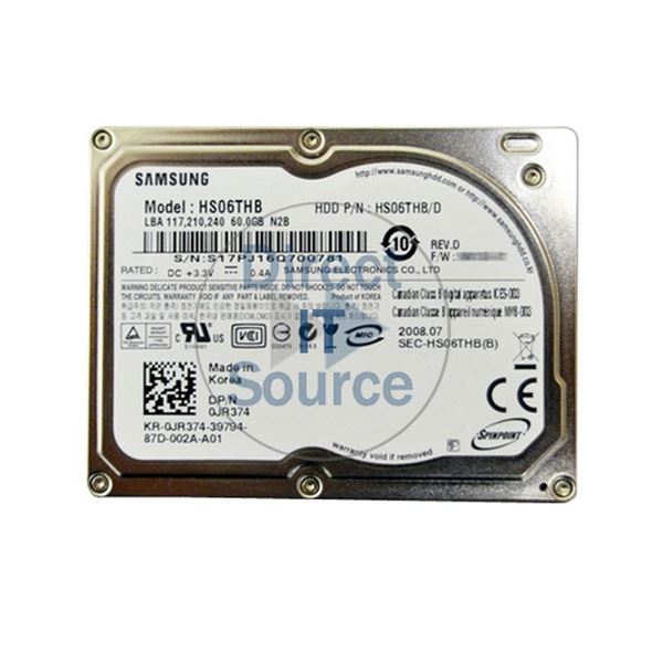 Dell 0JR374 - 60GB 4.2K PATA 1.8" Hard Drive