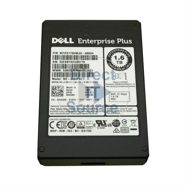 Dell 0KR28G - 1.6TB SAS 12Gbps 2.5" SSD