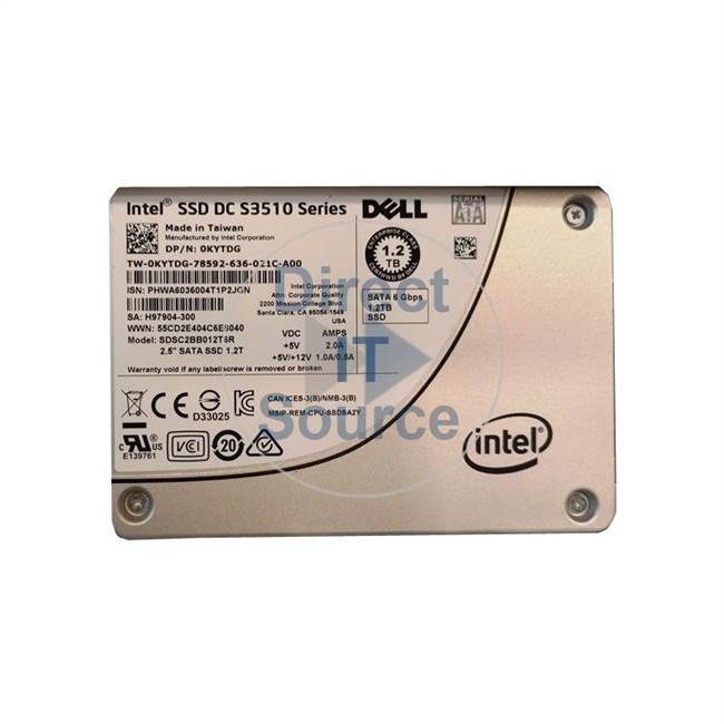 Dell 0KYTDG - 1.2TB SATA 6.0Gbps 2.5" SSD