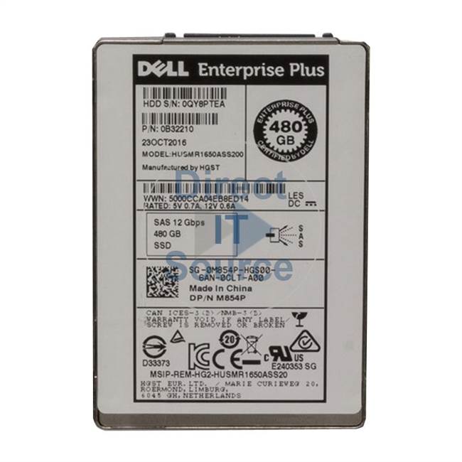 Dell 0M854P - 480GB SAS 12Gbps 2.5" SSD