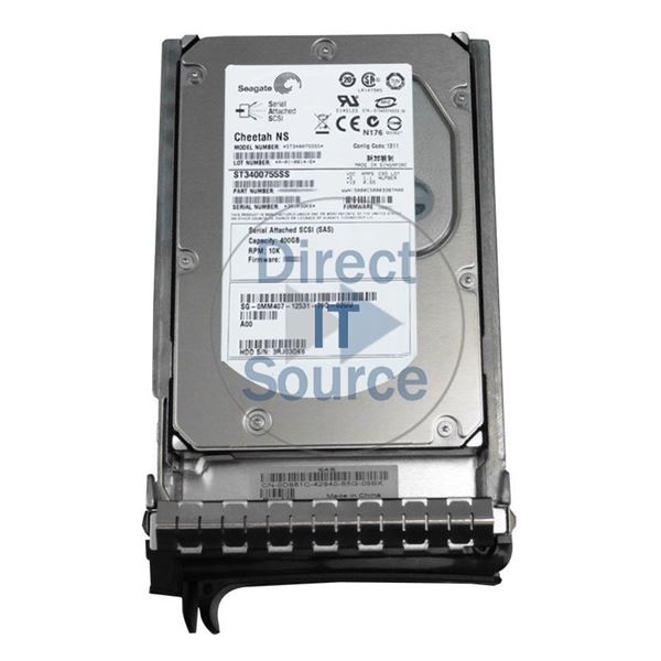 Dell 0MM407 - 400GB 10K SAS 3.0Gbps 3.5" 16MB Cache Hard Drive