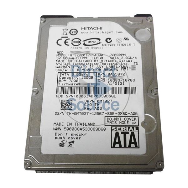 Dell 0MT027 - 120GB 7.2K SATA 2.5" Hard Drive