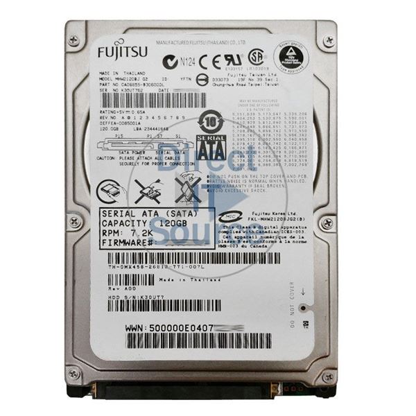 Dell 0MX458 - 120GB 7.2K SATA 2.5" Hard Drive