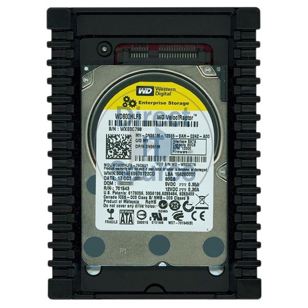 Dell 0N961M - 80GB 10K SATA 3.5" Hard Drive
