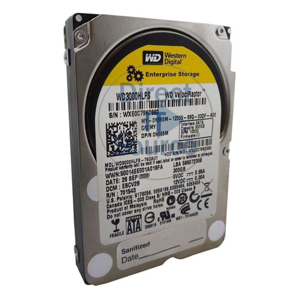 Dell 0N965M - 300GB 10K SATA 3.5" 16MB Cache Hard Drive