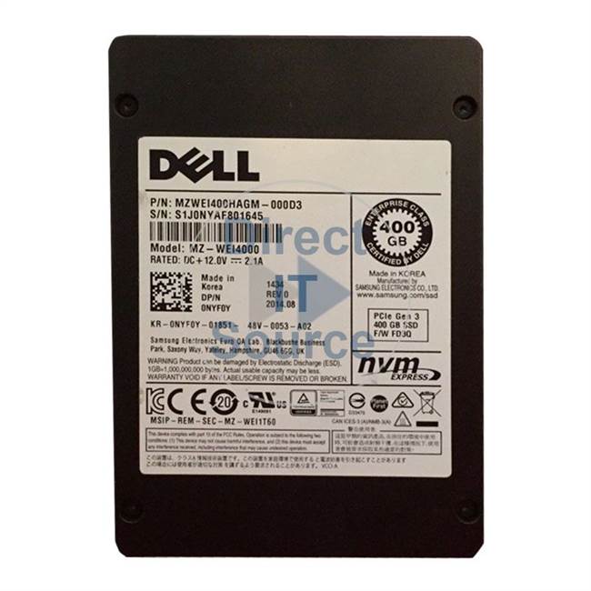 Dell 0NYF0Y - 400GB SATA 2.5" SSD