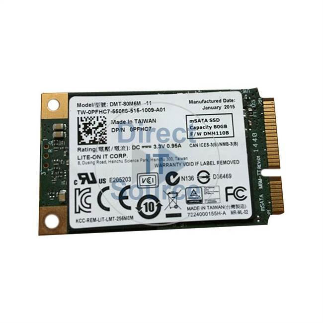 Dell 0PFHC7 - 80GB mSATA SSD
