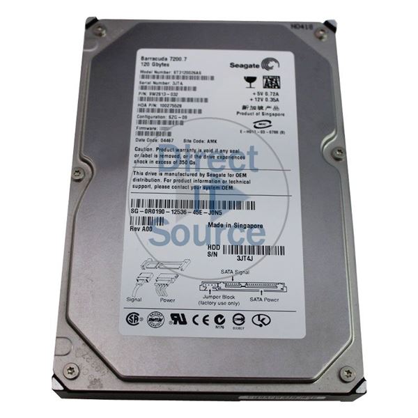 Dell 0R0190 - 120GB 7.2K SATA 3.5" Hard Drive