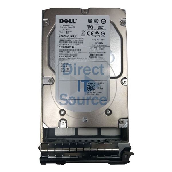 Dell 0R752K - 600GB 10K SAS 3.5" 16MB Cache Hard Drive
