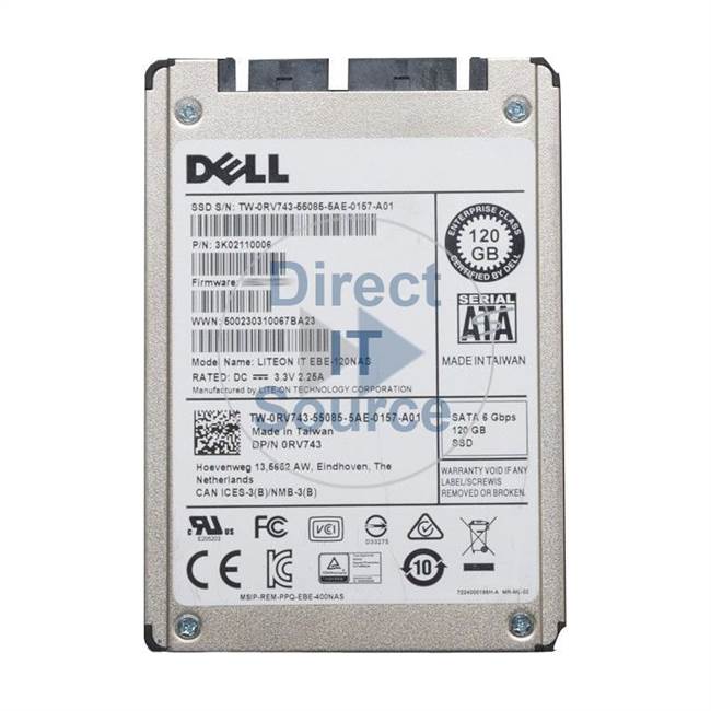 Dell 0RV743 - 120GB SATA 6.0Gbps 1.8" SSD