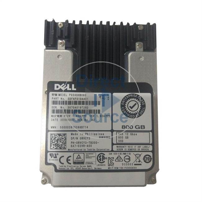 Dell 0RVCY3 - 800GB SAS 12Gbps 2.5" SSD