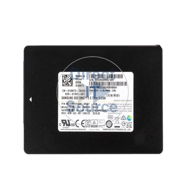 Dell 0SM871 - 512GB SATA 2.5" SSD