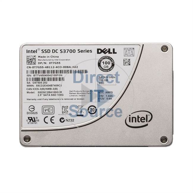 Dell 0T7G55 - 100GB SATA 2.5" SSD