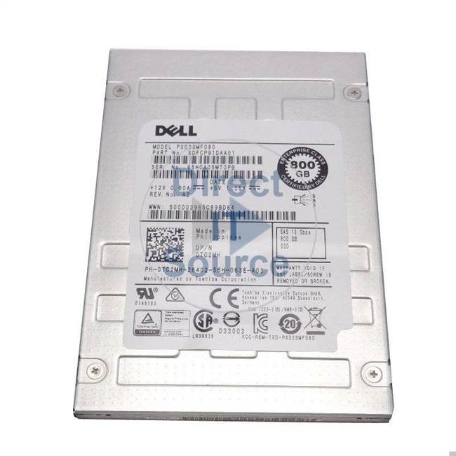 Dell 0TC2MH - 800GB SAS 12Gbps 2.5" SSD