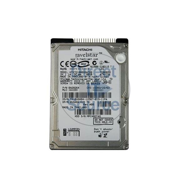 Dell 0UG484 - 80GB 7.2K IDE 2.5" Hard Drive