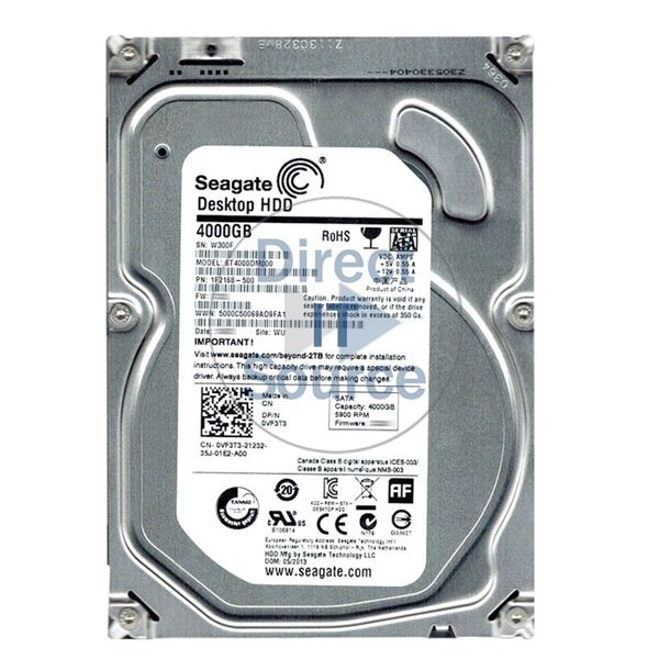 Dell 0VF3T3 - 4TB 5.9K SATA 6.0Gbps 3.5" Hard Drive