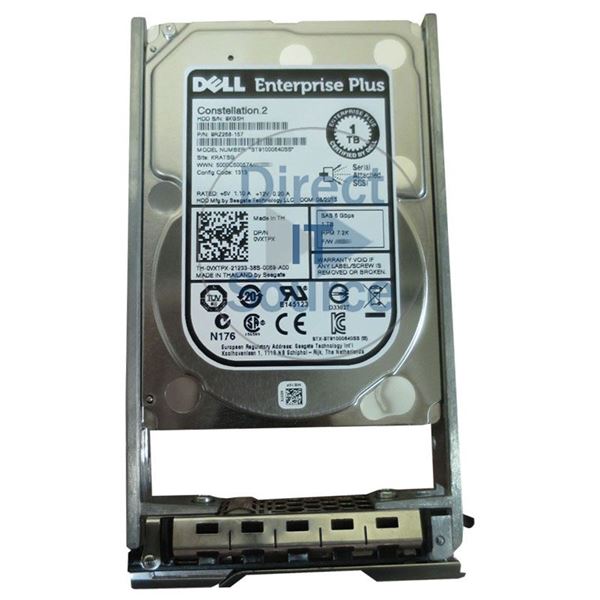 Dell 0VXTPX - 1TB 7.2K SAS 6.0Gbps 2.5" Hard Drive
