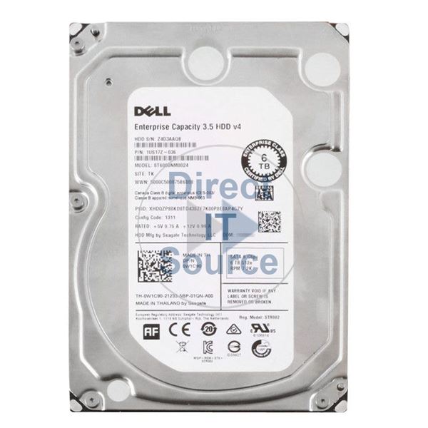 Dell 0W1C90 - 6TB 7.2K SATA 6.0Gbps 3.5" Hard Drive