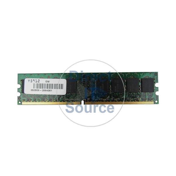 Dell 0Y5912 - 512MB DDR2 PC2-3200 Non-ECC Unbuffered 240-Pins Memory