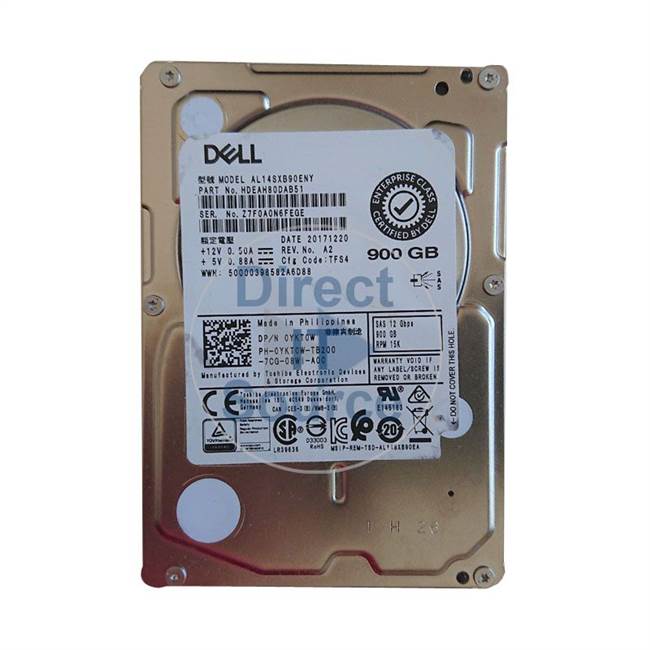 Dell 0YKT0W - 900GB 15K SAS 2.5Inch Cache Hard Drive