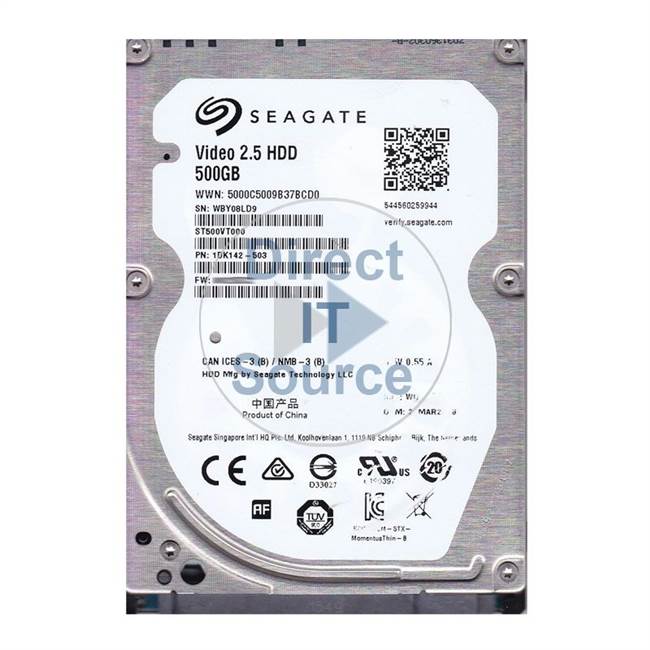 100785030 Seagate - 500GB 5.4K 2.5" 16MB Cache Hard Drive
