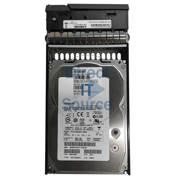 Netapp 108-00227+A0 - 600GB 15K SAS 3.5" Hard Drive