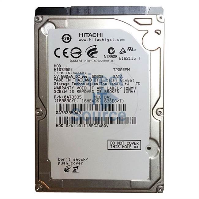 16200195 IBM - 500GB 7.2K 2.5" Cache Hard Drive