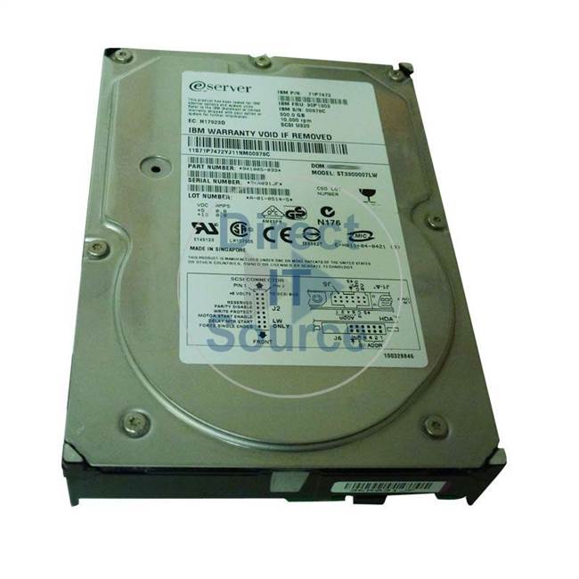 17R6174 IBM - 293.6GB 10K Ultra-320 SCSI 3.5" Cache Hard Drive