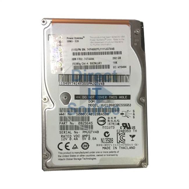 1911-8202 IBM - 282GB 10K SAS 2.5" Cache Hard Drive