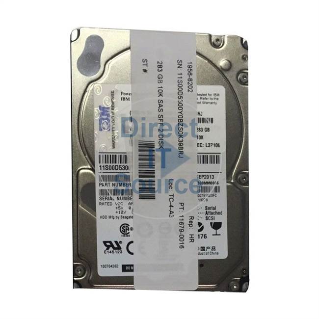 1956-8202 IBM - 283GB 10K SAS 2.5" Cache Hard Drive