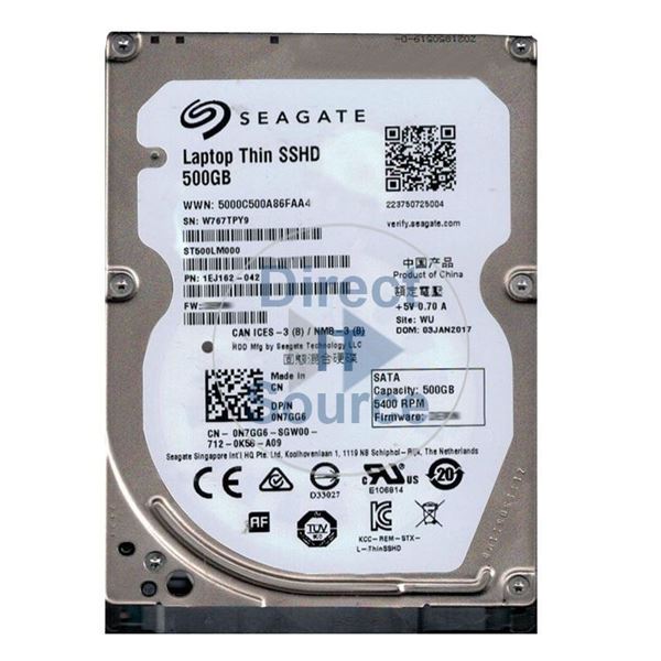 Seagate 1EJ162-042 - 500GB 5.4K SATA 2.5" 64MB Cache Hard Drive