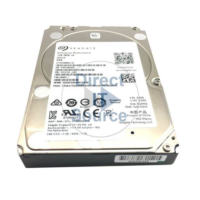 1FE210-041 Seagate - 900GB 10K SAS 2.5" Cache Hard Drive