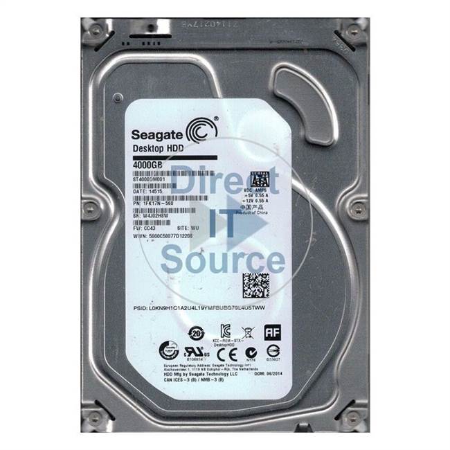 1FK17N-568 Seagate - 4TB SATA 3.5" Cache Hard Drive