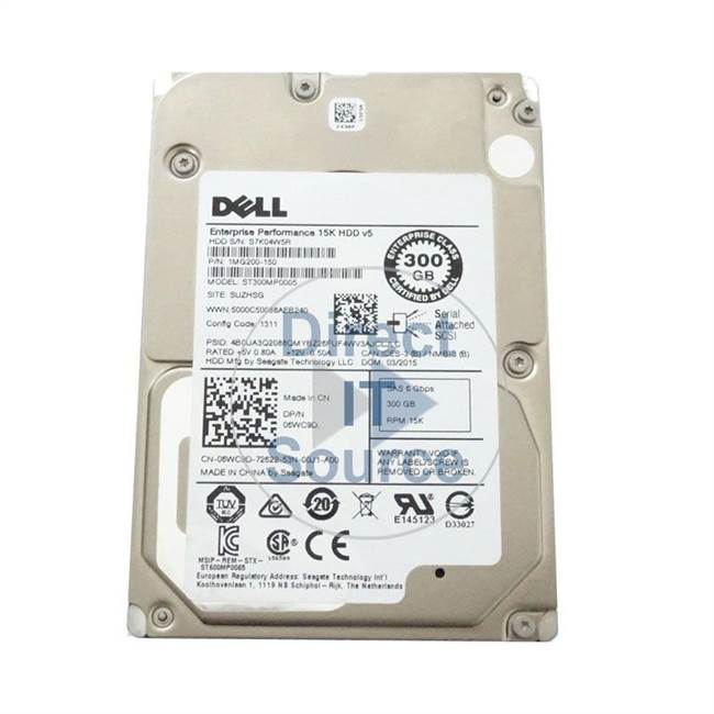 Dell 1MG200-150 - 300GB 15K SAS 2.5" Hard Drive
