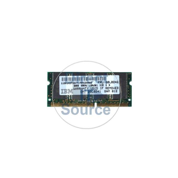 IBM 20L0241 - 64MB DDR PC-66 Non-ECC Unbuffered 144-Pins Memory