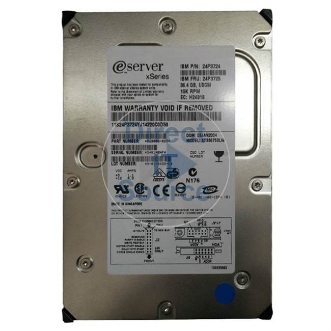 IBM 24P3724 - 36.4GB 15000RPM 68-Pin Ultra-320 SCSI Hard Drive