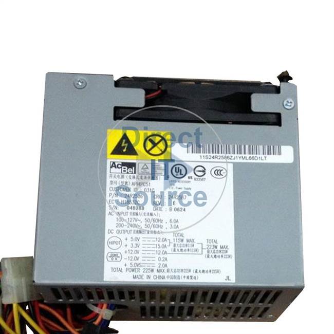 IBM 24R2586 - 225W Power Supply for Thinkcentre A52
