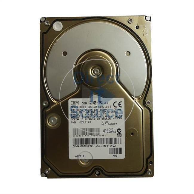 25L2143 IBM - 9.1GB 7.2K 3.5" Cache Hard Drive