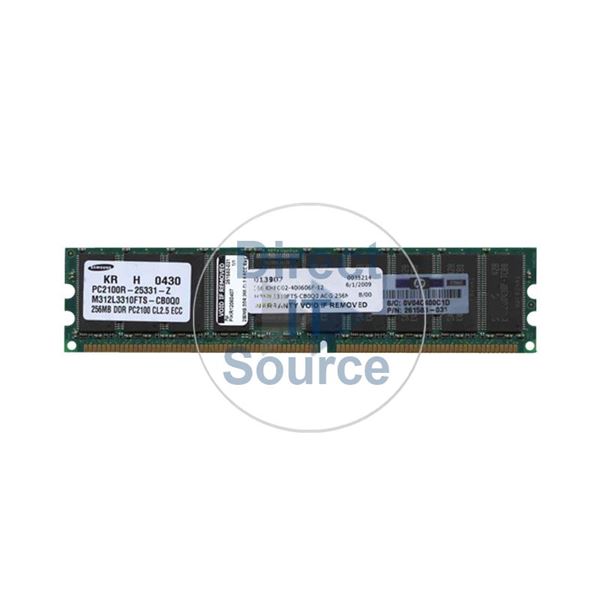 HP 261583-541 - 256MB DDR PC-2100 ECC Registered 184-Pins Memory
