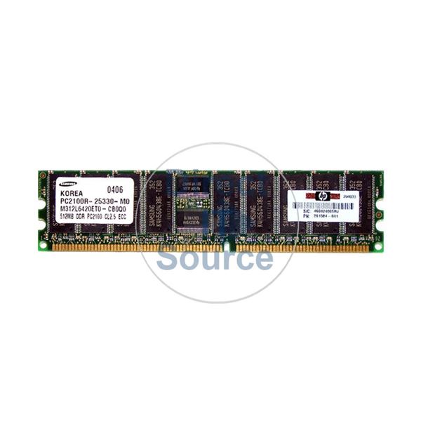 HP 261584-041 - 512MB DDR PC-2100 ECC Registered 184-Pins Memory