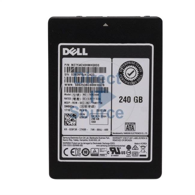 Dell 28F3R - 240GB SATA 2.5" SSD