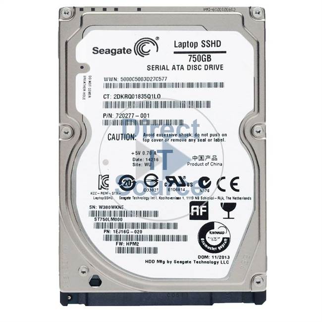 2DKRQ01835Q1LO Seagate - 750GB SATA Cache Hard Drive