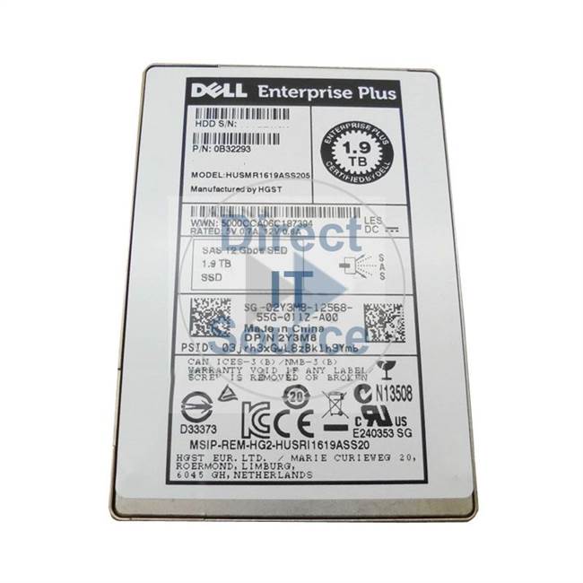 Dell 2Y3M8 - 1.9TB SAS 2.5" SSD