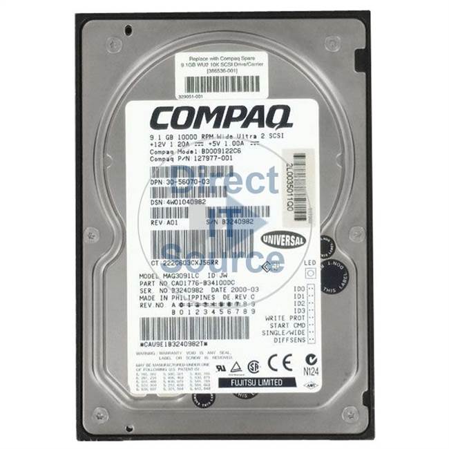 DEC 30-56070-03 - 9.1GB 10000RPM Ultra-WIDE SCSI Hard Drive