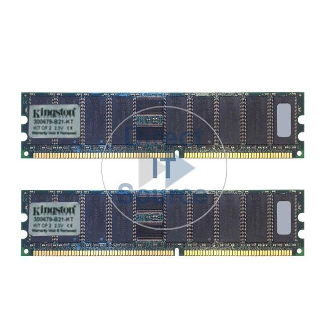 Kingston 300679-B21-KT - 1GB 2x512MB DDR PC-2100 ECC Registered 184-Pins Memory