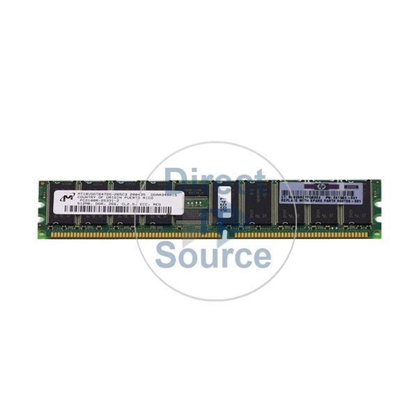 HP 300700-001 - 512MB DDR PC-2100 ECC Registered 184-Pins Memory