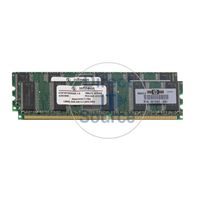 HP 304002-B21 - 256MB 2x128MB DDR PC-2100 ECC Registered 184-Pins Memory