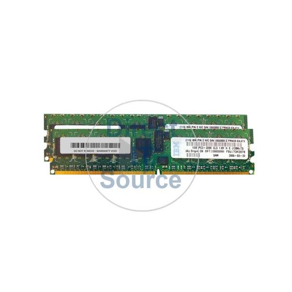 IBM 30R5090 - 2GB 2x1GB DDR2 PC2-3200 ECC Registered 240-Pins Memory