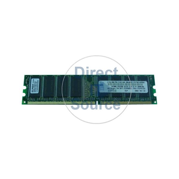 IBM 31P8856 - 512MB DDR PC-2700 Non-ECC Unbuffered 184-Pins Memory