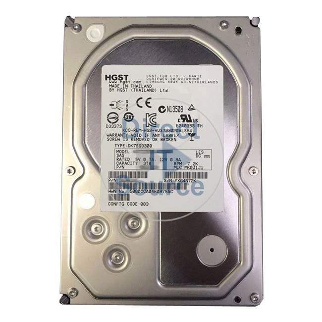 3285067-B Hitachi - 3TB 7.2K SAS 3.5" Cache Hard Drive